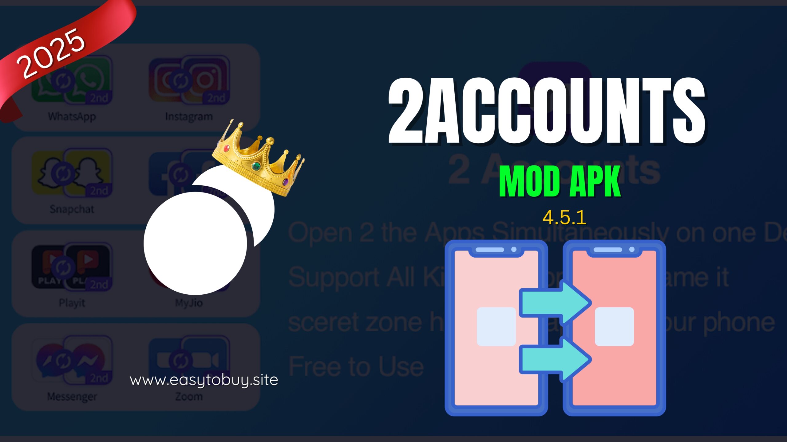 2Accounts v4.5.1 MOD APK (Premium Unlocked)